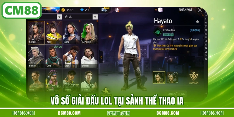 Vô số giải đấu LOL tại sảnh thể thao IA Vô số giải đấu LOL tại sảnh thể thao IA